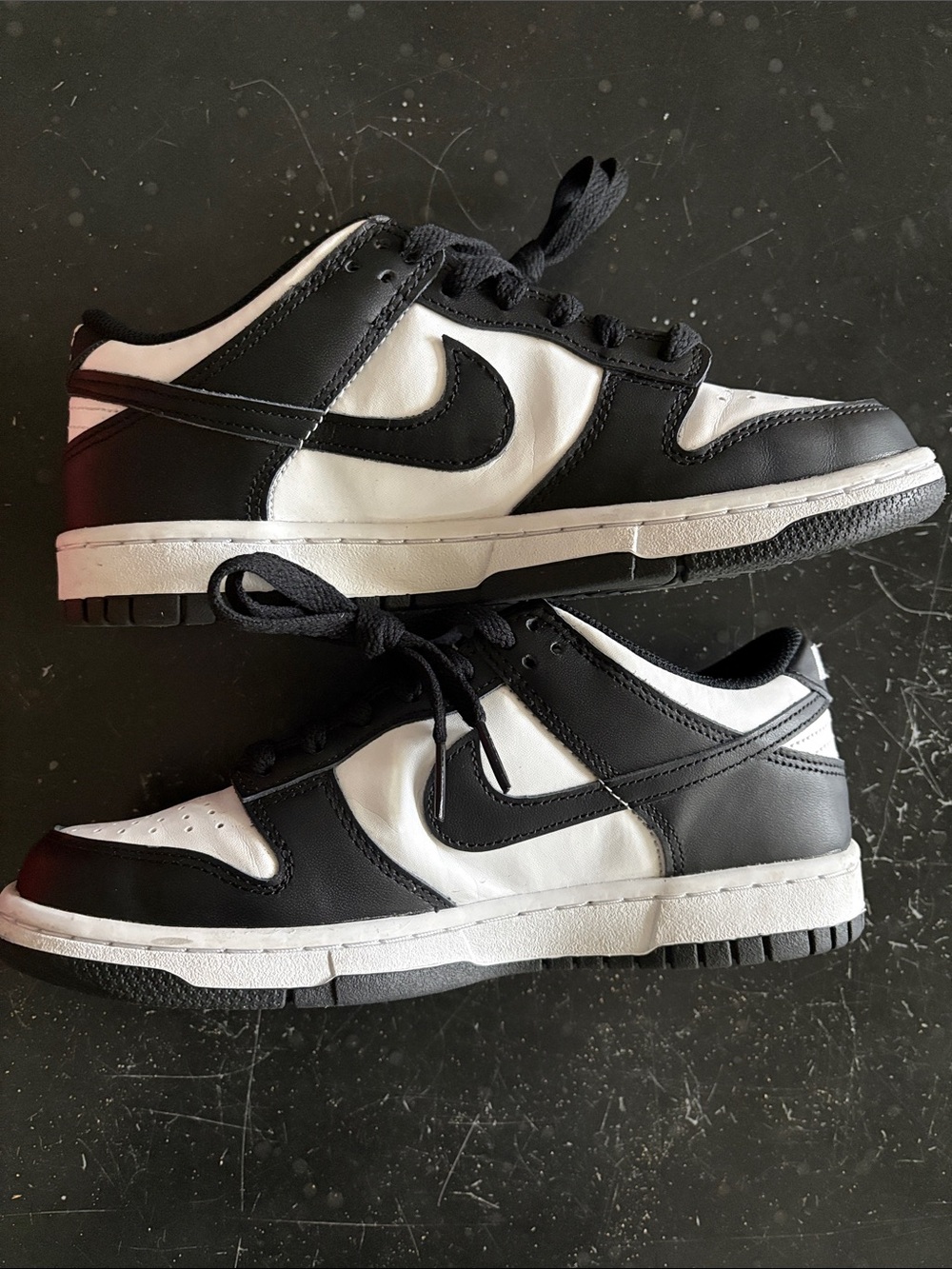 Nike Black and White Panda Dunks, Big Kids 6Y / Women’s 7.5